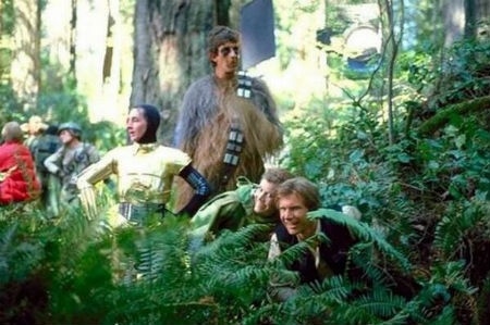 Chewbacca difunde fotos inéditas de Star Wars