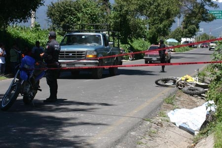 Motociclista mató a un hombre en San Martín Texmelucan