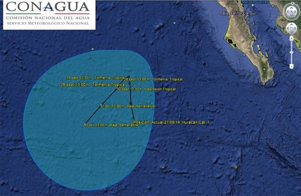 Rachel ya es huracán categoría 1 pero se aleja del país