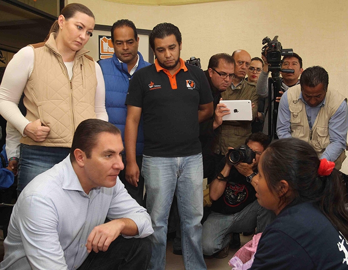 Moreno Valle a damnificados por Earl: “No están solos”