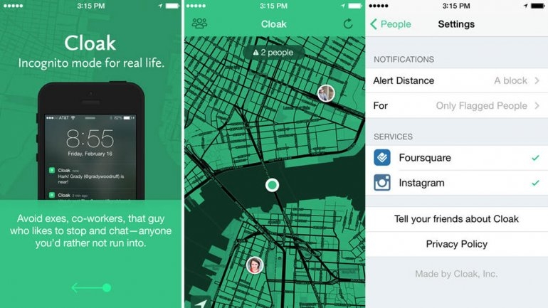 Cloak, la app antisocial para evitar a tus amigos