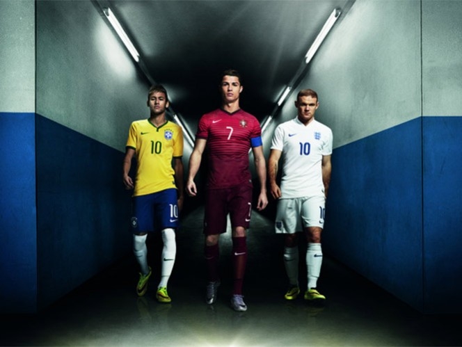 Cristiano Ronaldo, Neymar y Rooney, modelos de comercial para Nike