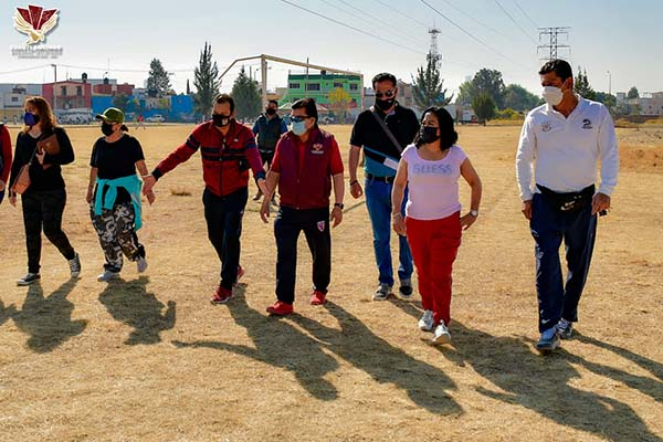 Cuautlancingo: Lupita Daniel, rescata campos deportivos Xel-Hua en la Reserva Territorial Quetzalcóatl