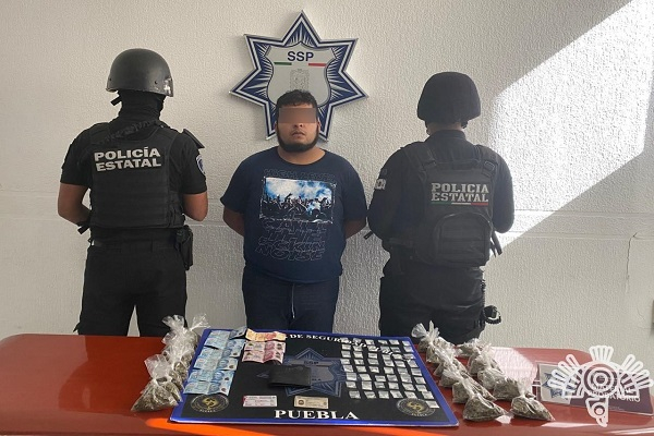Distribuidor de droga es detenido en Puebla; es cómplice de “El Crazy”