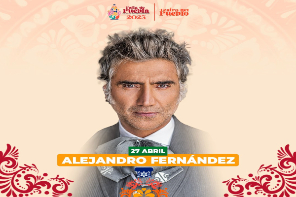 Alejandro Fernández abre las presentaciones del Teatro del Pueblo en la Feria de Puebla
