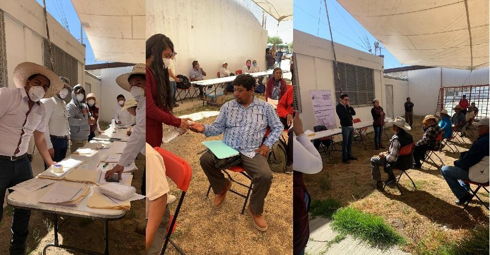 SDR aplica protocolos sanitarios en entrega de apoyos