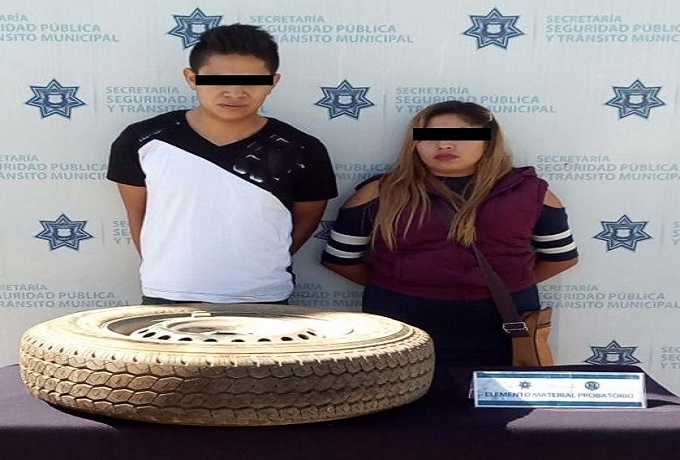 “Enamorados” fueron detenidos tras robar autopartes en la colonia Anzures
