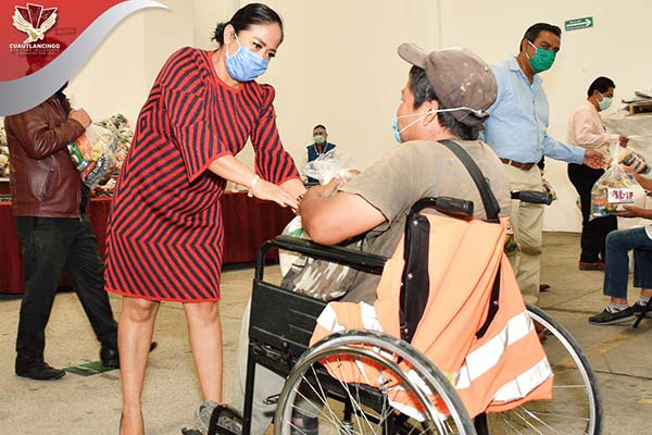 Lupita Daniel arranca segunda entrega de despensas, en beneficio de mil 813 familias de Cuautlancingo
