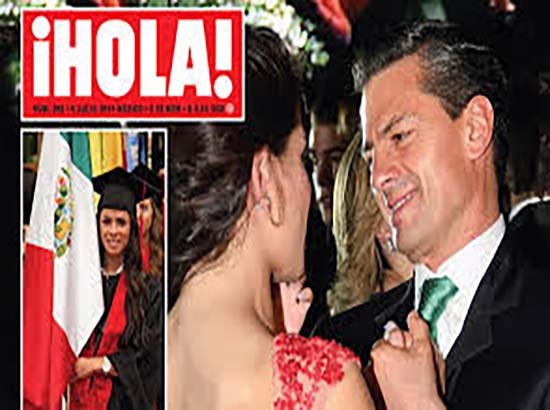 Peña Nieto y su hija Paulina, ahora en la portada de “¡Hola!”