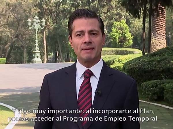 Trabajo y educación, ofrece EPN a migrantes “regularizados”