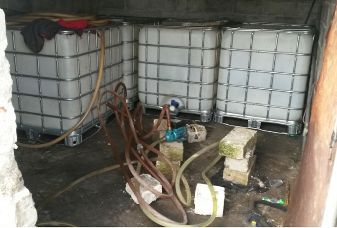 Decomisan más de mil 400 litros de combustible robado en Coronango