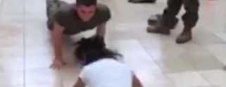 VIDEO: Niña derrotó a militar de EU haciendo lagartijas