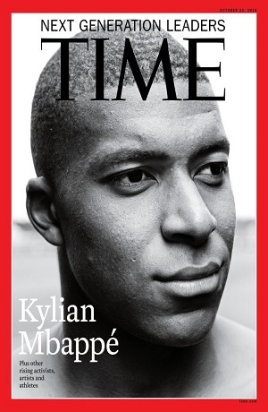 Kylian Mbappé se “robó” la portada de la revista TIME
