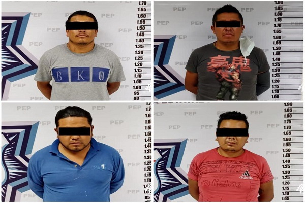 Aseguran a cuatro huachigaseros de la banda de “Los Narizotas” en Puebla