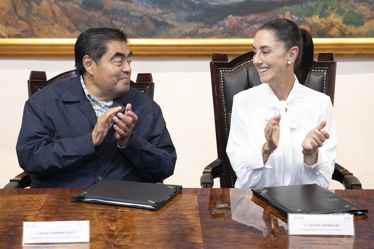 Sheinbaum y Barbosa firman acuerdo para fortalecer acciones de seguridad