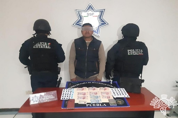 SSP Puebla detiene a cómplice de “El Chupón”, delincuente del atlas delictivo de la entidad
