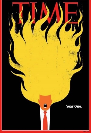 Time dedica incendiaria portada a Donald Trump
