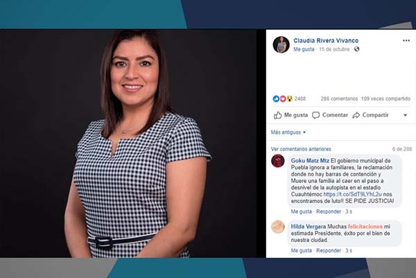 En TW se le acaba a Claudia Rivera el bono de confianza a un mes de gobierno