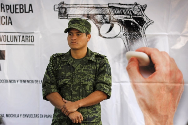 Sedena inicia campaña de canje y registro de armas en Puebla