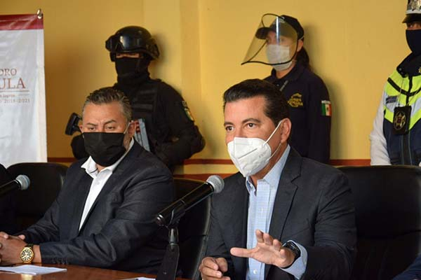 Alcalde de San Pedro Cholula reconoce desempeño de Secretaría de Seguridad Ciudadana ante contingencia sanitaria