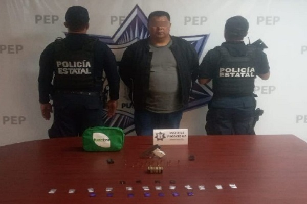 Sujetos con arma de fuego son detenidos en Atlixco