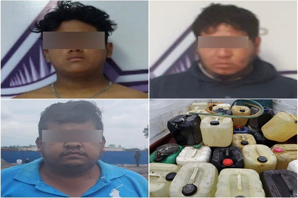 Huachicoleros son detenidos en Cuautlancingo con armas de fuego