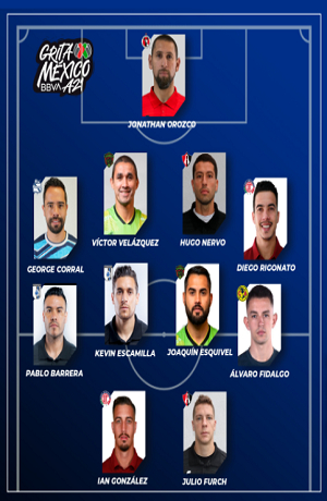 Club Puebla: George Corral, del Club Puebla, en el XI Ideal de la J8