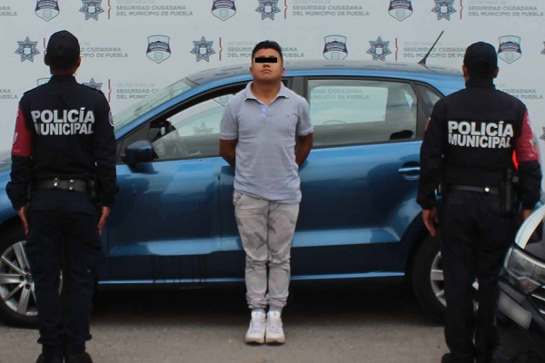 Seguridad Ciudadana detiene al “Callejas”, multiasaltante de transeúntes en Puebla