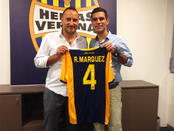 Rafael Márquez se presentó en el Hellas Verona