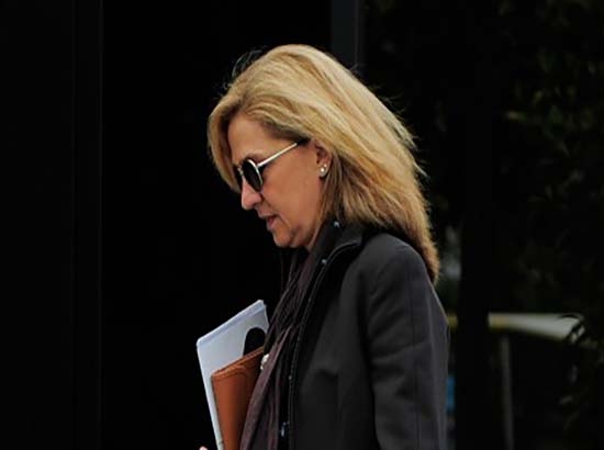 Justicia española mantiene imputación contra la infanta Cristina