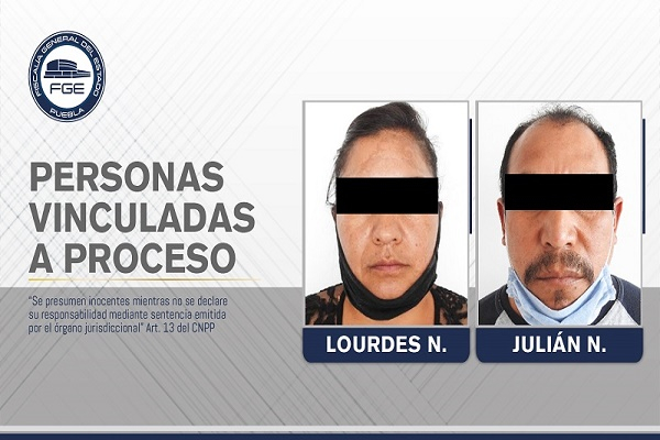 Madre permitió que padrastro violara a su hija; quedaron vinculados a proceso en Puebla