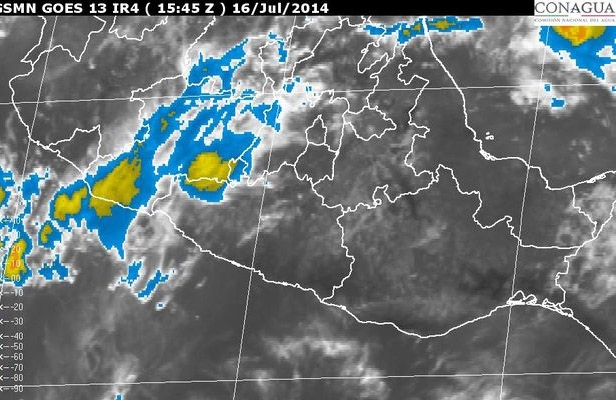 Lluvias muy fuertes en Puebla por baja presión al sur del país