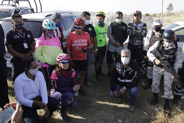 Localizan ilesos a los nueve ciclistas extraviados en El Aguacate, en Valsequillo