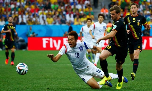 Bélgica derrotó 1-0 a Corea del Sur y avanza a octavos de final