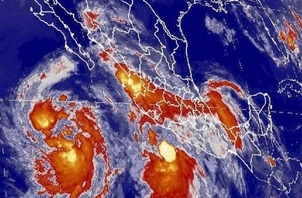 Se forma segunda tormenta tropical en el Pacífico; en Puebla, lluvias muy fuertes