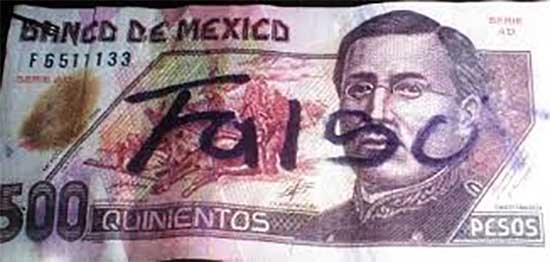 PGR desarticula banda de falsificadores de billetes de 500 pesos