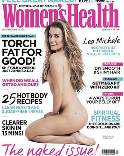 FOTOS: Lea Michele, al desnudo para Women’s Health