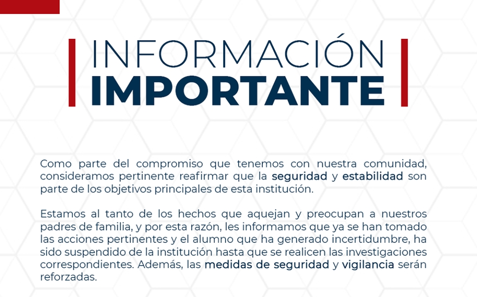 IMM suspende a alumno que publicó en redes planes homicidas