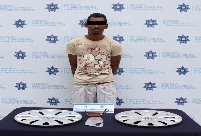 Ladrón de autopartes fue capturado en la colonia Santa María