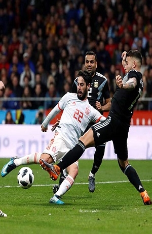 España puso “baile flamenco” a Argentina con goleada 6-1