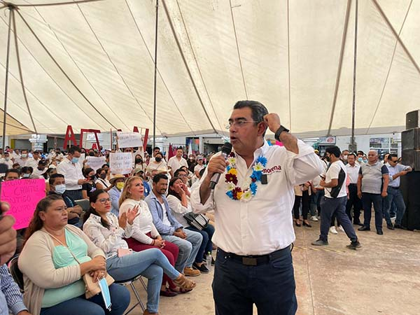 Trabajamos por una Puebla mejor: Sergio Salomón