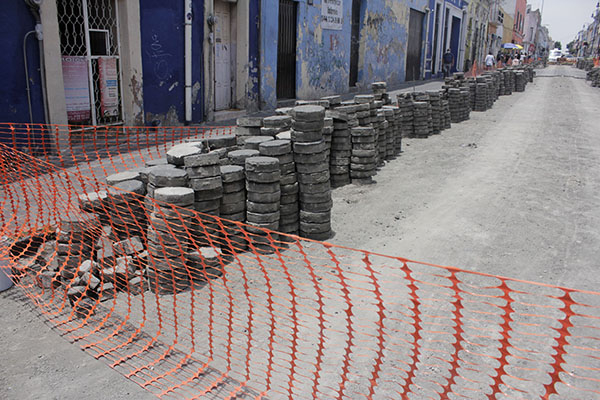 Urgen empresarios agilizar obras en el Centro Histórico de Puebla