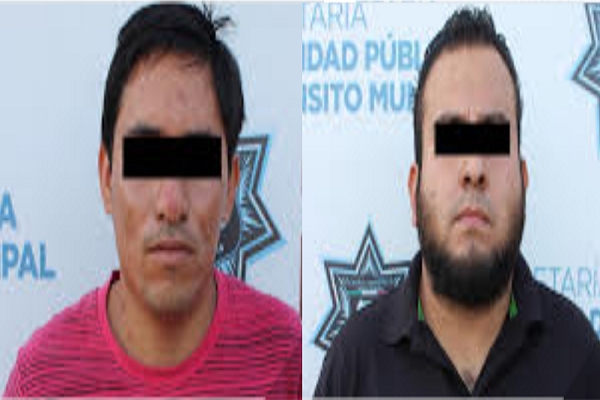 Ladrones de vehículos fueron capturados en la colonia Santa María