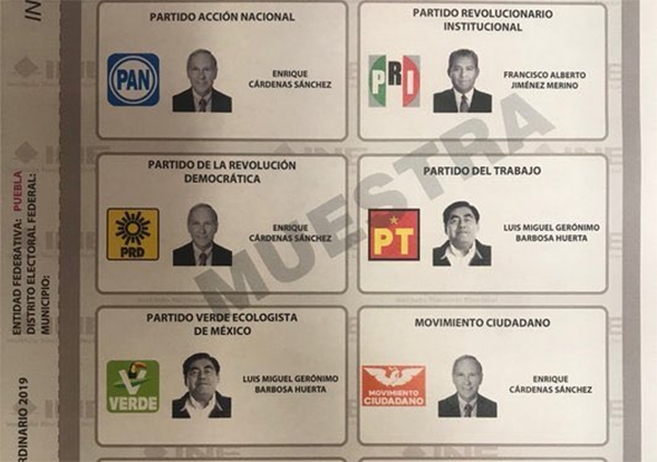 INE: así es la boleta para la elección de gobernador de Puebla