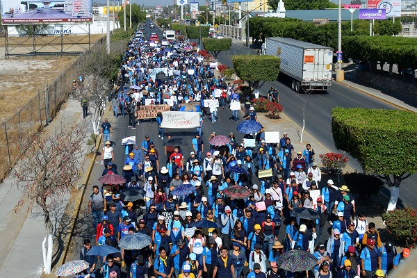 Estudiantes de Tehuacán también organizaron marcha contra inseguridad