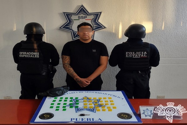 Distribuidor de droga y traficante de armas es asegurado en Tepexi de Rodríguez