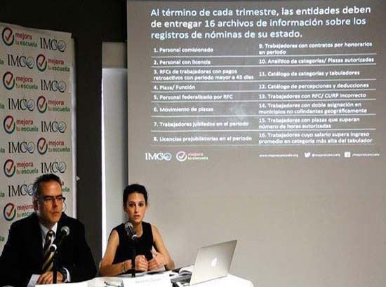 Oculta, nómina magisterial de estados pese a censo escolar: IMCO