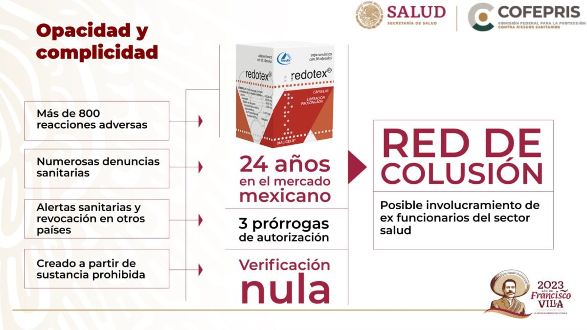 No tomes Redotex para bajar de peso; Cofepris le cancela registro