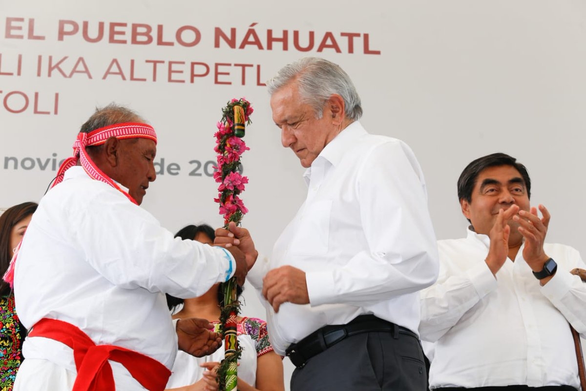 AMLO realizó gira por San Miguel Canoa