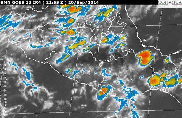 Lluvias fuertes en Puebla por zona de inestabilidad